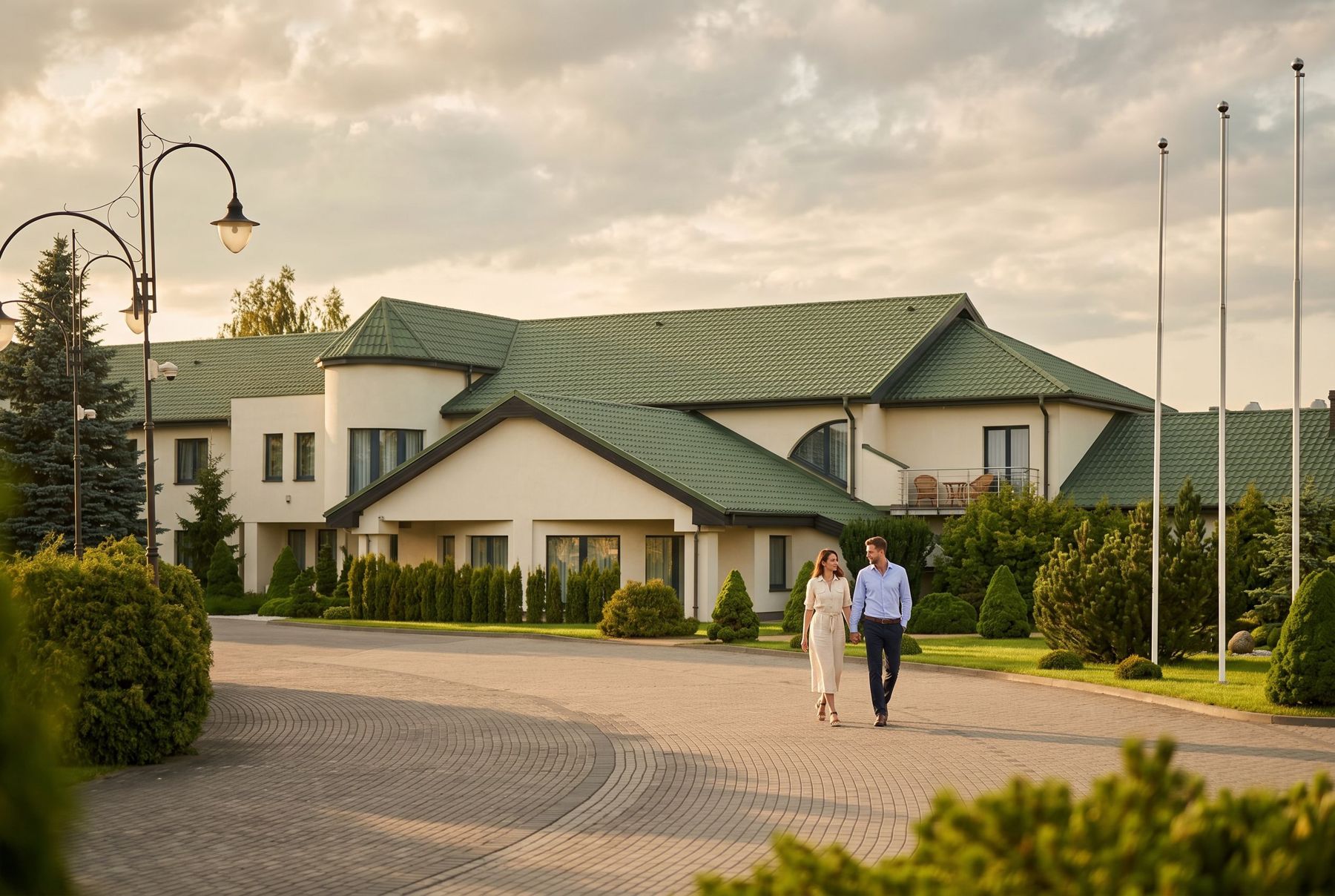 Ogród wokół Hotelu Amaryllis